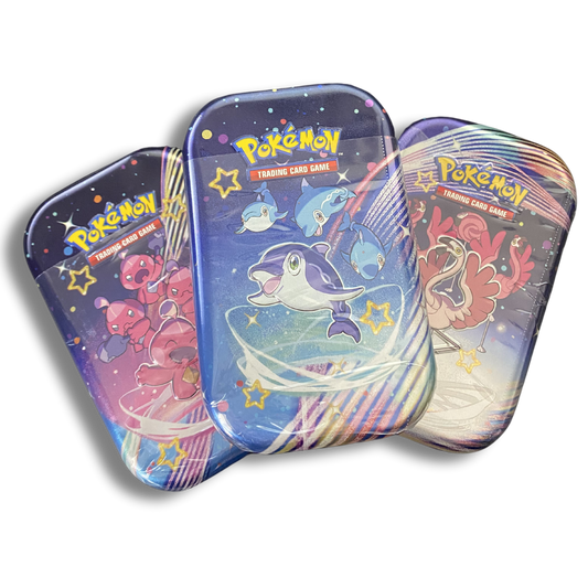 3 Pokemon Paldean Fates Mini Tins